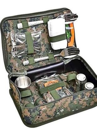 Набор туристический для охотника/рыбалки 12 ukraine в камуфляжном кейсе r31004 тм stenson
