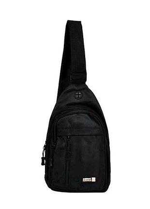 Сумка-бананка нагрудная 29*17см черный r95206 тм stenson