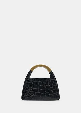 Сумка-сіті з металевою ручкою