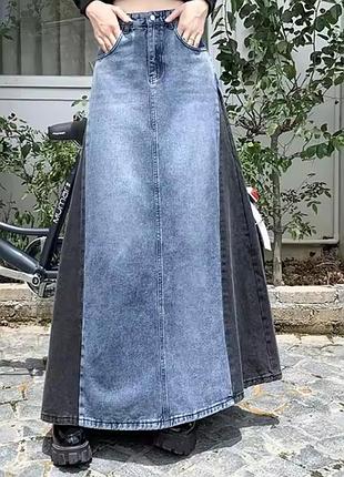 Джинсовая юбка спідниця