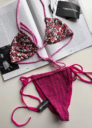 2505 яркий раздельный купальник