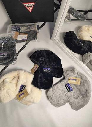 Шапка patagonia красивая шапка ушанка патагония patagonia шапка на зиму черная шапка patagonia новая шапка ушанка от патагония