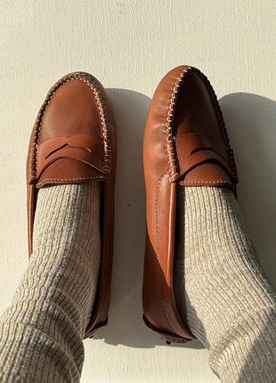 Шкіряні мокасини, лофери унісекс, італія