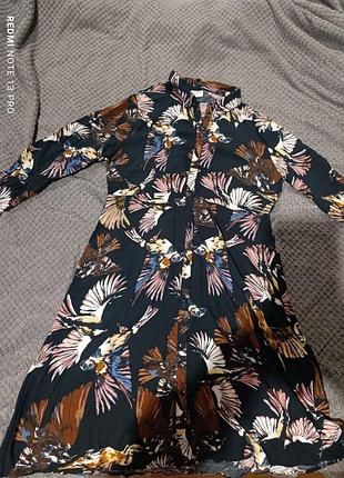 Платье рубашка черное