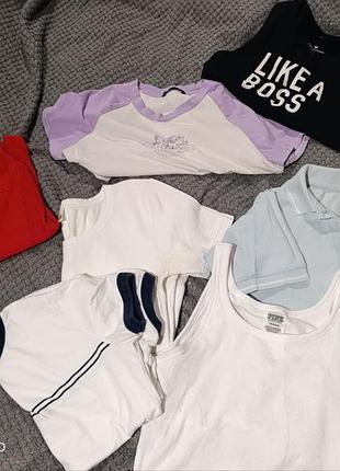 Футболка поло, футболка короткая, футболка в рубчик, майка, футболка белая, топ