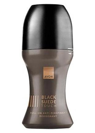 Дезодорант-антиперспірант з кульковим аплікатором black suede touch avon