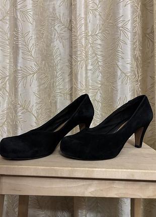 Туфлі човники натуральна замша 24,5 см по стельці 39 розмір