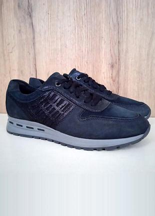 Немецкие нубуковые кроссовки medicus, синие женские деми кеды, весна осень, р. 40