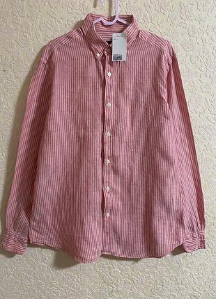 Massimo dutti лляна сорочка, лляна блузка, лляна сорочка вільного крою