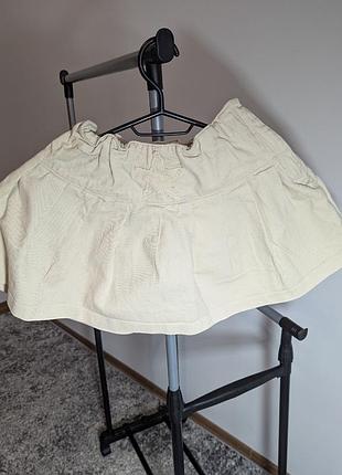Спідниця трендова джинс беж 11-12р коротка