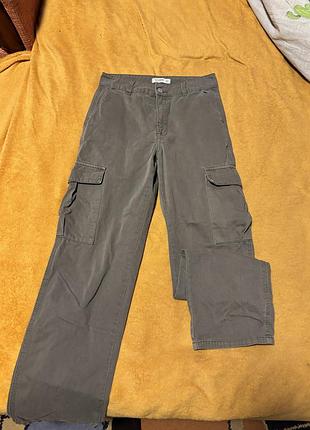 Прямі хакі штани карго