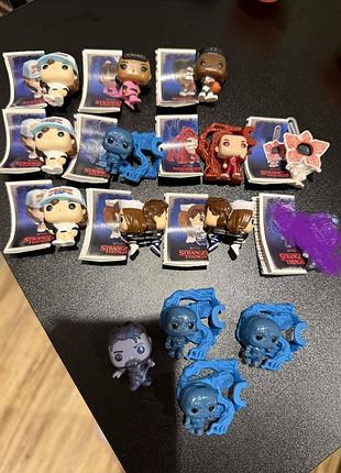 Фігурки kinder joy stranger things funko pop, дивні дива