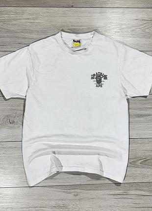 Біла футболка бейп a bathing ape (bape) galaxy big logo, фактично m, оригінал