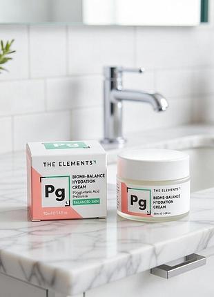 Зволожувальний балансувальний крем для обличчя the elements biome balance hydration cream, 50 мл. велика британія.