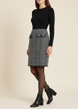 Roman двоколірна текстурована спідниця