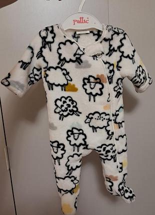 Мягкий плюшевый теплый человечек next baby 0-1 мес.