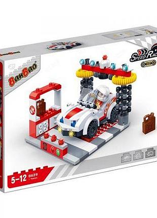 Конструктор banbao "швидкісні гонки. автомийка" 219 елменти