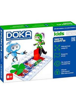 Конструктор электронный doka "чистая энергия" 12 дет