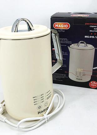 Современный электрочайник для дома magio, чайник электрический для дома красивый, электрочайник сталь yt-40