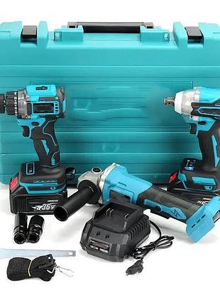 Дриль шурупокрут професійний, потужний надійний акумуляторний шурупокрут набір ge-19
