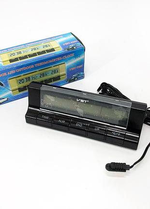 Авточасы с термометром vst-7037 ih-67