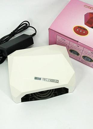 Лампа для гель лаку портативна uv, лампа для манікюру та педикюру з таймером лампи сушіння bj-97