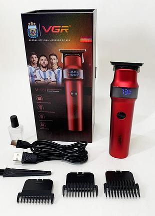Электрическая машинка триммер для волос и бороды vgr v-987, профессиональная машинка для волос ne-30