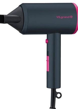 Електричний фен для волосся з дифузором, фен для легкого укладання волосся з іонізацією uz-95