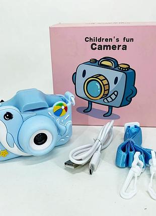 Детский цифровой фотоаппарат + чехол et015 rf-38