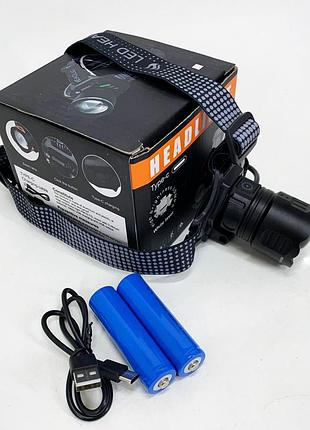 Фонарь налобный 8505 white laser led pm10-4tg (white+yellow+blue+red) 2x18650 xh-30