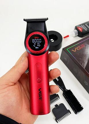 Машинка для стрижки акуммуляторная vgr v-977, набор для стрижки волос на аккумуляторе ur-44