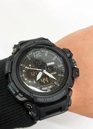 Часы спортивные армейские skmei, мужские часы с пластиковым ремешком военные с секундомером cg-57
