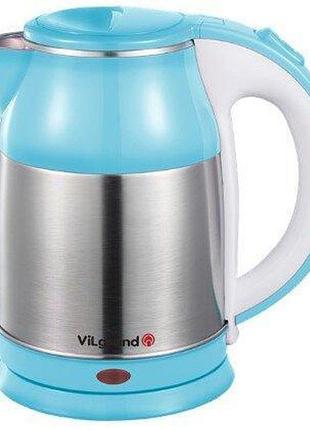 Электрочайник сталь vilgrand, электрические чайники качественные, мощный электрочайник электрический rg-65