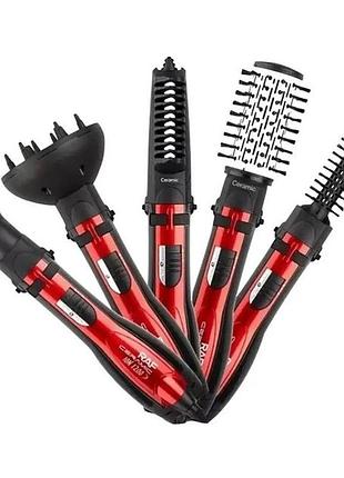 Фен для красивой укладки волос raf r.416 5 в 1 1200 вт, фен щетка выпрямитель дорожный для укладки gd-70