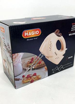Миксер с скоростями и насадками magio mg-950, ручной миксер для приготовления теста vs-81