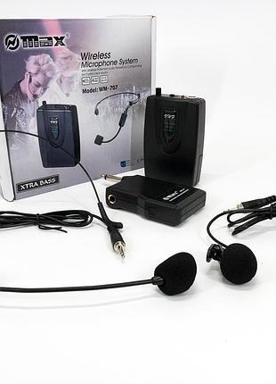 Микрофон dm sh 100c/wm-707 беспроводная гарнитура eq-21