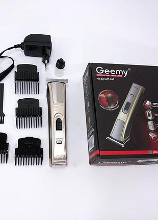 Машинка для стрижки волос с акамулятором, профессиональная машинка для стрижки волос с насадками kn-97