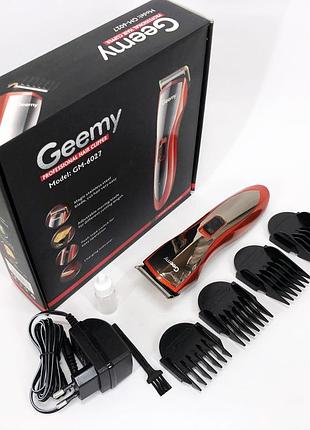 Электрическая машинка для стрижки с насадками pro, машинка для стрижки мужская триммер висков nc-78