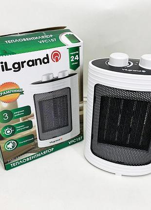 Портативный домашний тепловентилятор vilgrand, бытовой тепловентилятор обогреватель для дома tb-41