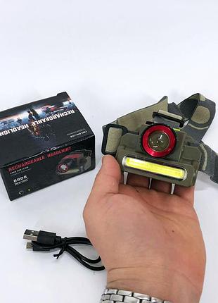 Налобный светодиодный фонарь для ночных прогулок police, налобный фонарь с ремешком на голову tl-27