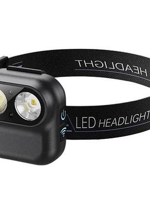 Ліхтарик на голову для роботи, ліхтар для голови зі світлодіодами, наголовний ліхтар by-12