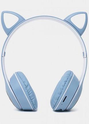 Детские наушники с котячими ушками блютуз cat vzv 23m, беспроводные наушники cat ear lm-14
