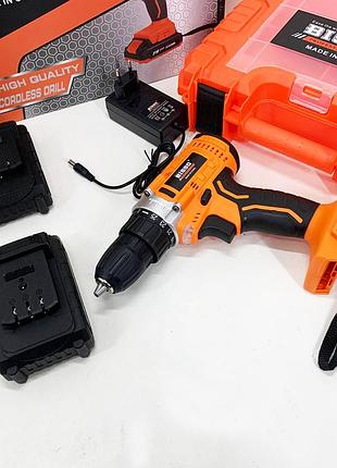 Компактний шурупокрут 12 в, акумуляторний шурупокрут із потужним акумулятором бюджетний cw-33