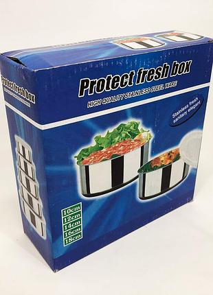 Набор пищевых контейнеров unique un-1515 5 шт из нержавеющей стали xr-20