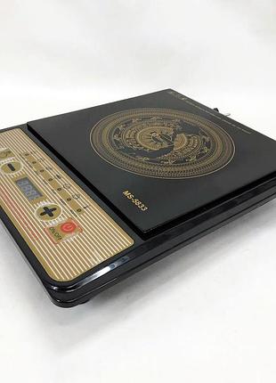 Плита на стіл електрична domotec ms-5833 2000 вт, плита електрична настільна професійна qx-12