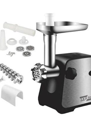 М'ясорубка електрична для м'яса domotec, м'ясорубка з 4 насадками, домашня електром'ясорубка fk-16