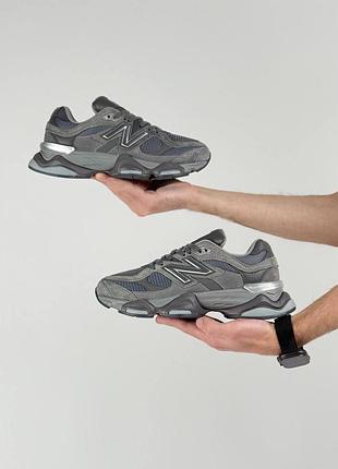 Повседневные мужские кроссовки замшевые new balance 9060 premium elite 🔝