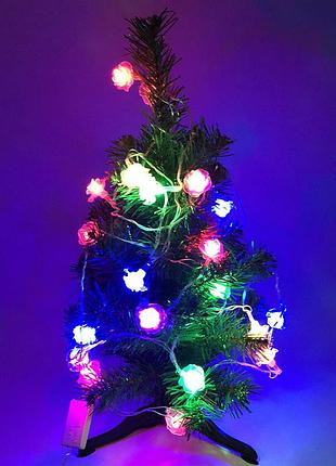 Led гирлянда качественная, рождественская гирлянда, лампочки на елку гирлянды на елку uy-40