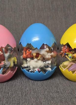 Набір фігурок тварин диких, свійських та комах резинові