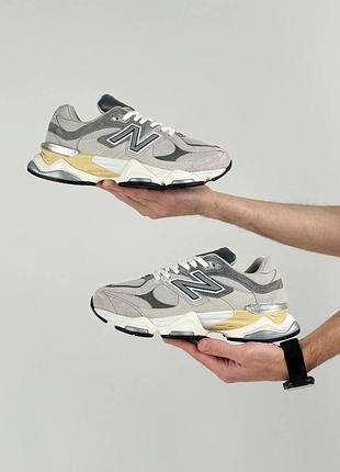 Повседневные мужские кроссовки замшевые new balance 9060 premium elite 🔝